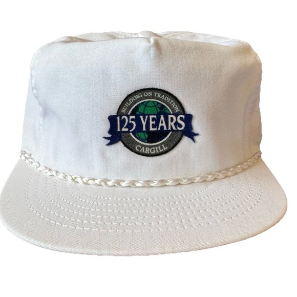Vintage Cargill 25 Year SnapBack Rope Hat Trucker Cap